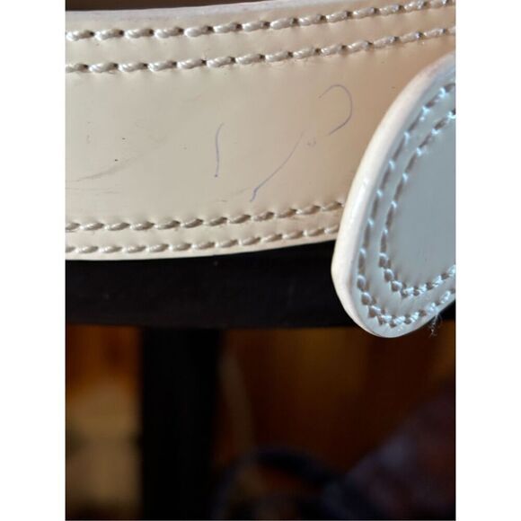 Fendi White Patent Leather Belt (Large) - Picture 3 of 7